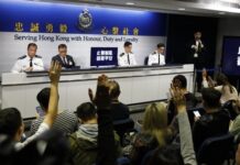 過去2日拘58示威者 累積5947人被捕