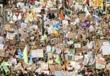 格拉斯哥周六再次爆发示威游行 数万人要求”采取行动”应对气候变化