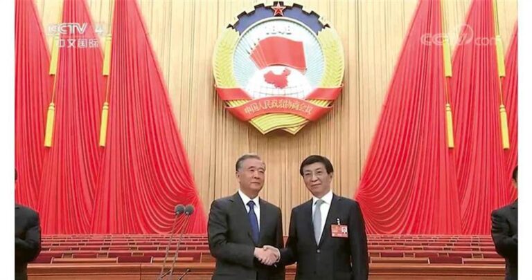 王滬寧當選全國政協主席