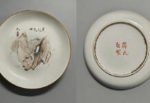 《淺絳瓷譚》專刊(第四十二輯)|奇珍現世!孔圭《月到天心圖》盤:光緒淺絳彩裏的“海派山水密碼”